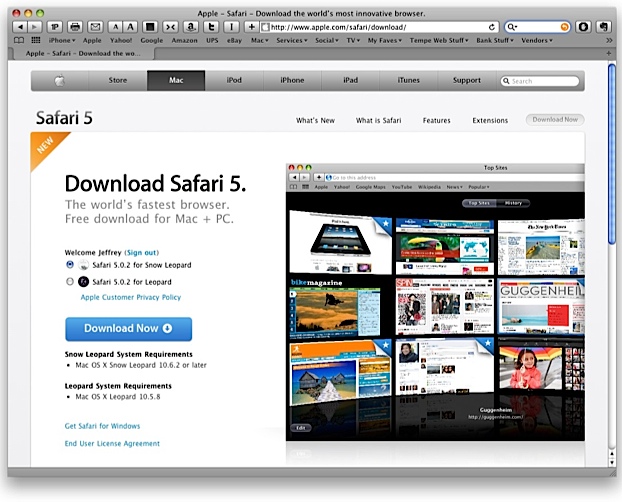 safari for mac 10.4.11 download